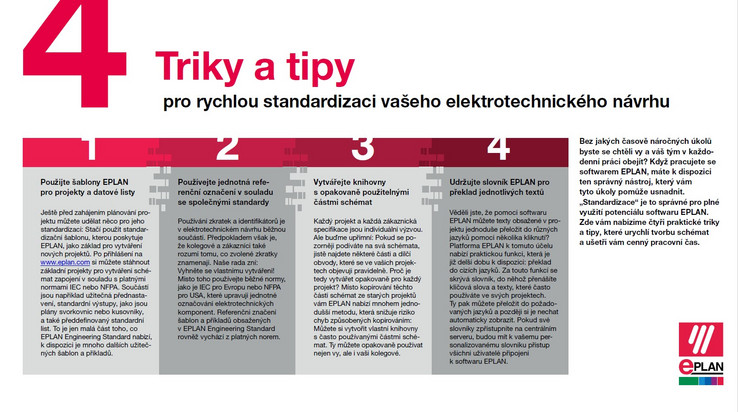 Čtyři triky a tipy pro rychlou standardizaci vašeho elektrotechnického návrhu Čtyři triky a tipy pro rychlou standardizaci vašeho elektrotechnického návrhu