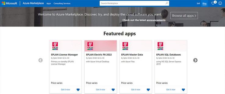 EPLAN v Microsoft Azure Marketplace